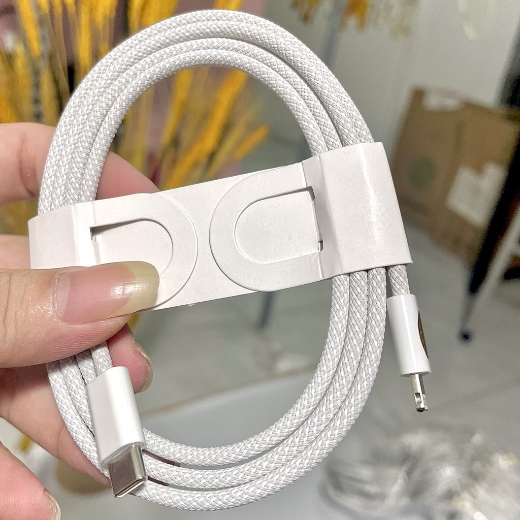 Dây Cáp Sạc Nhanh PD 20W Bọc Dù Type C to Lighting - Dài 1M, 2M Dành Cho Các Dòng Máy AI Phôn Từ 7 - 15ProMax