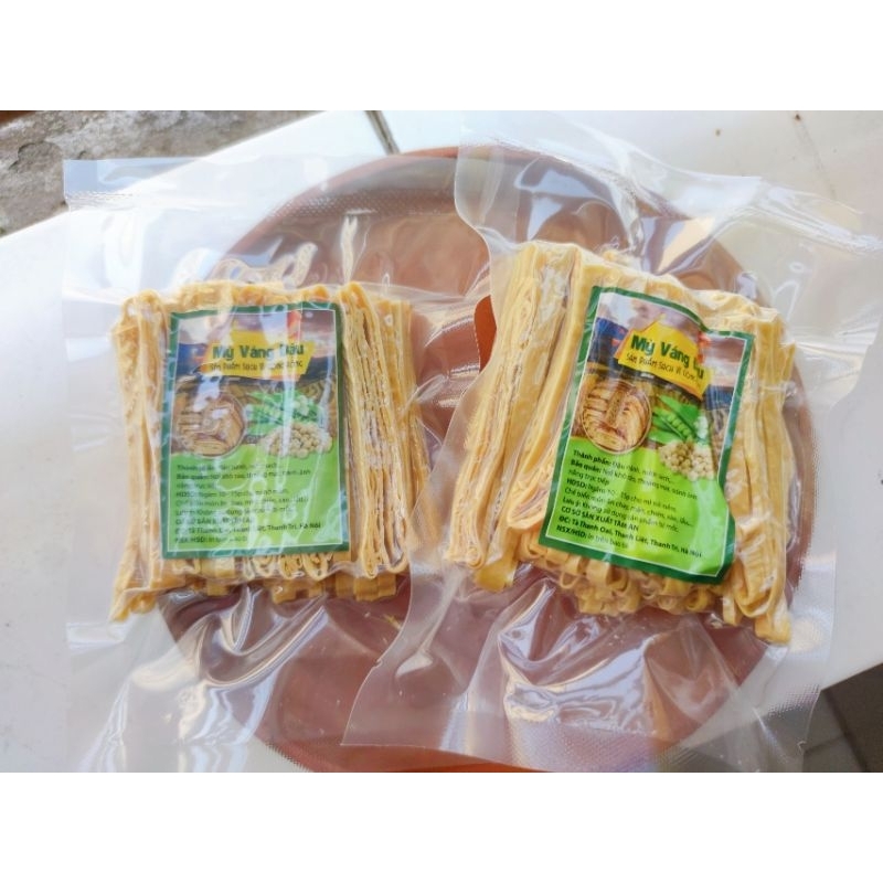 Combo 10 gói mỳ váng đậu khô chuẩn keto không tinh bộthút chân không 100g 1 gói
