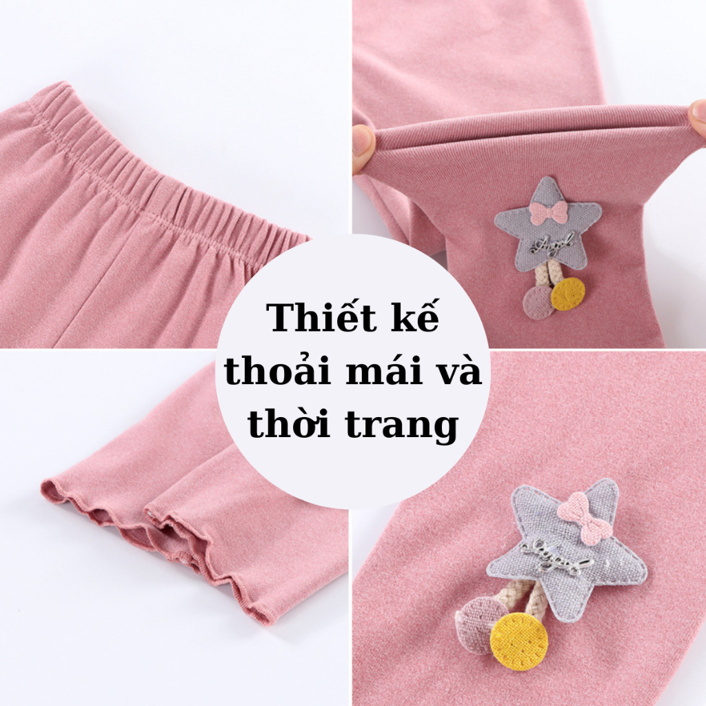 Quần legging trẻ em mùa thu đông mới phong cách Hàn Quốc quần co giãn cho bé gái hoạt hình, mặc ngoài mỏng quần trẻ em