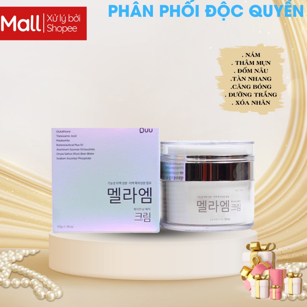 Kem dưỡng da mặt Dr.MH Mela M Cream Hàn Quốc, trắng da, chống lão hóa , mờ thâm , tàn nhang , nám , mụn_ MINHCHAU