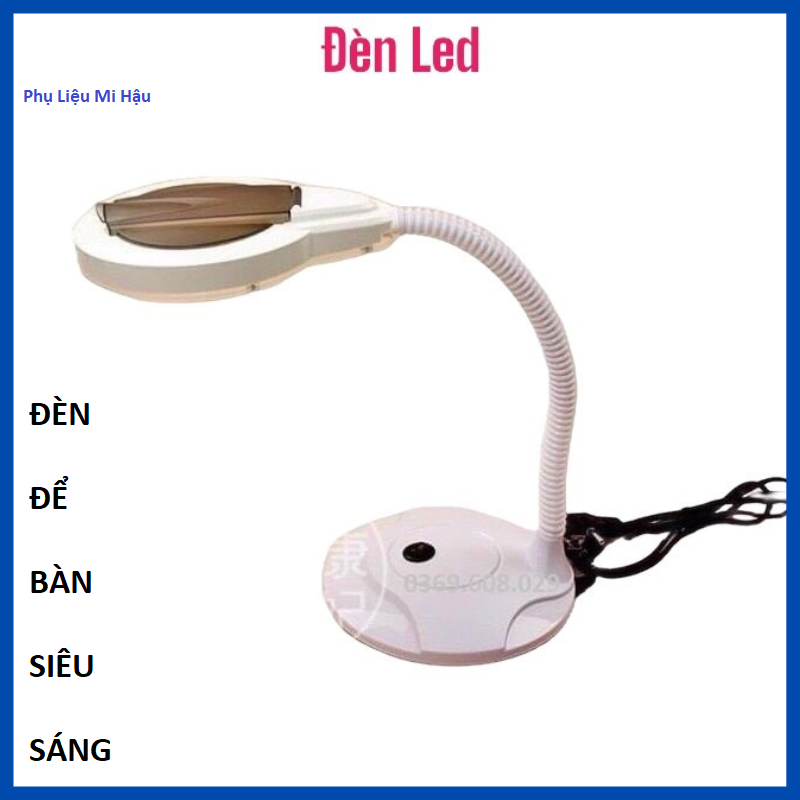 Đèn LED Lưu Động Dùng Trong Phun Xăm, Nối Mi, Trang Điểm,Hoc Tập_ Đèn Spa Mini Cắm Điện Trực Tiếp Để Bàn Siêu Sáng