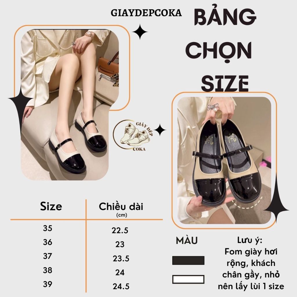 Giày búp bê nữ Marry Jane Lolita da mềm đế PU 5cm siêu nhẹ, giày tiểu thư đế bệt phong cách Nhật Bản hottrend 2023