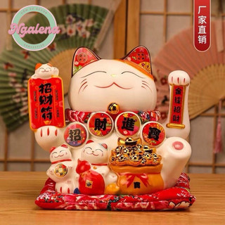 Mèo thần tài, mèo may mắn Neko Maneki Tài lộc viên mãn vẫy tay