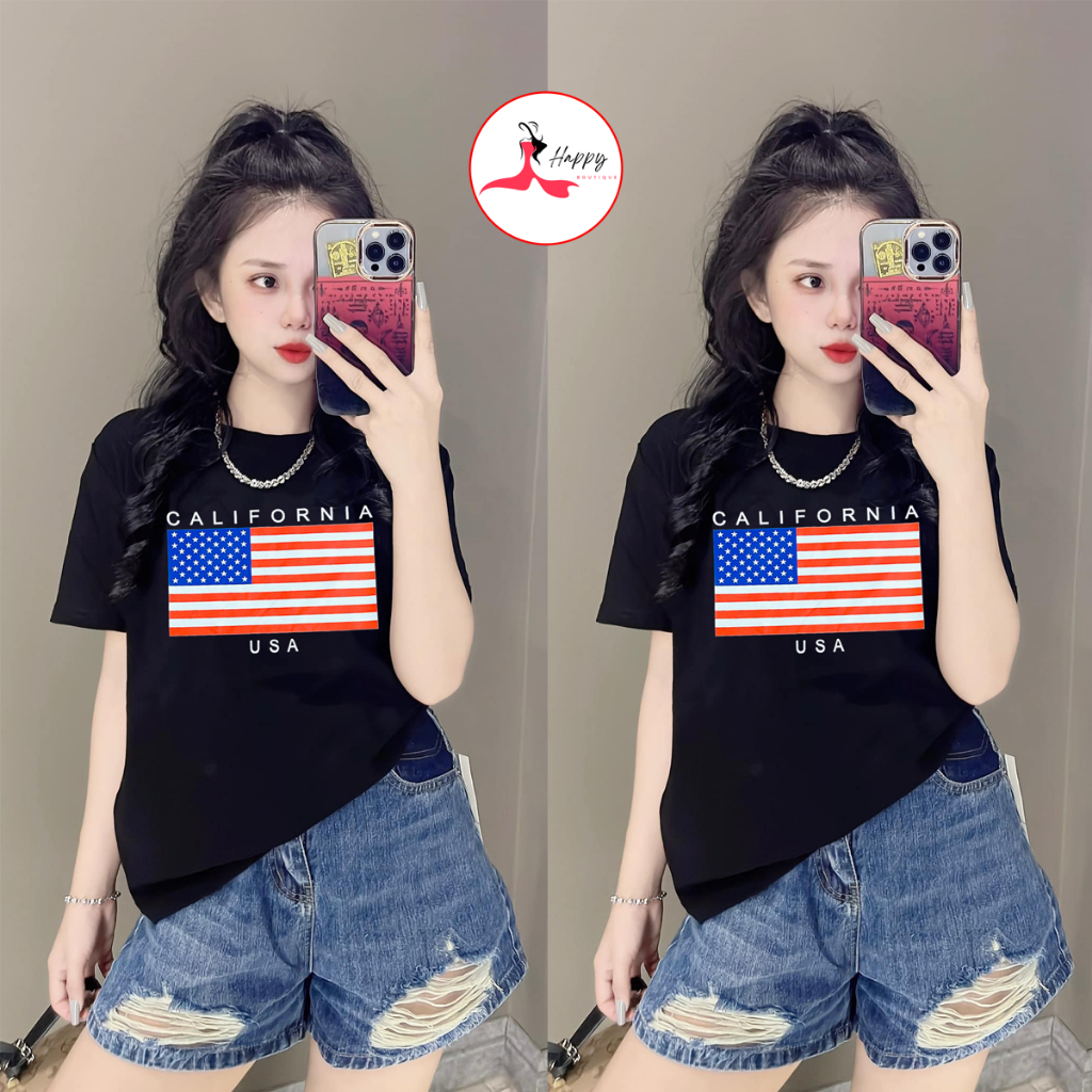 Áo Thun Thái Nữ Cotton 100%  Form Vừa 40~60kg, Phong Cách, Cá Tính, Độc Đáo