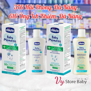 Sữa tắm gội chicco hoa cúc/ yến mạch 200ml,500ml