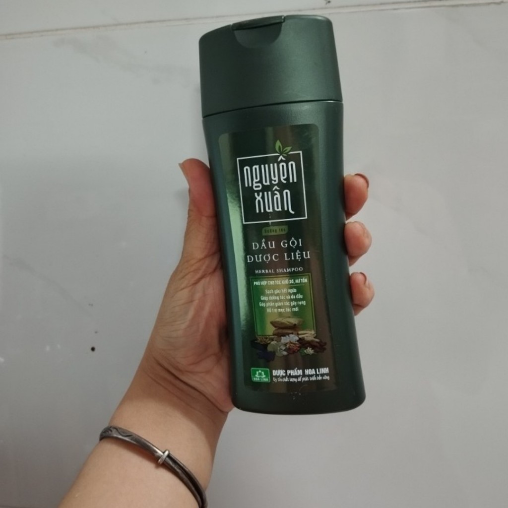 Dầu Gội Dược Liệu Nguyên Xuân Xanh Dưỡng Tóc hết rụng, hết khô xơ, gàu ngứa