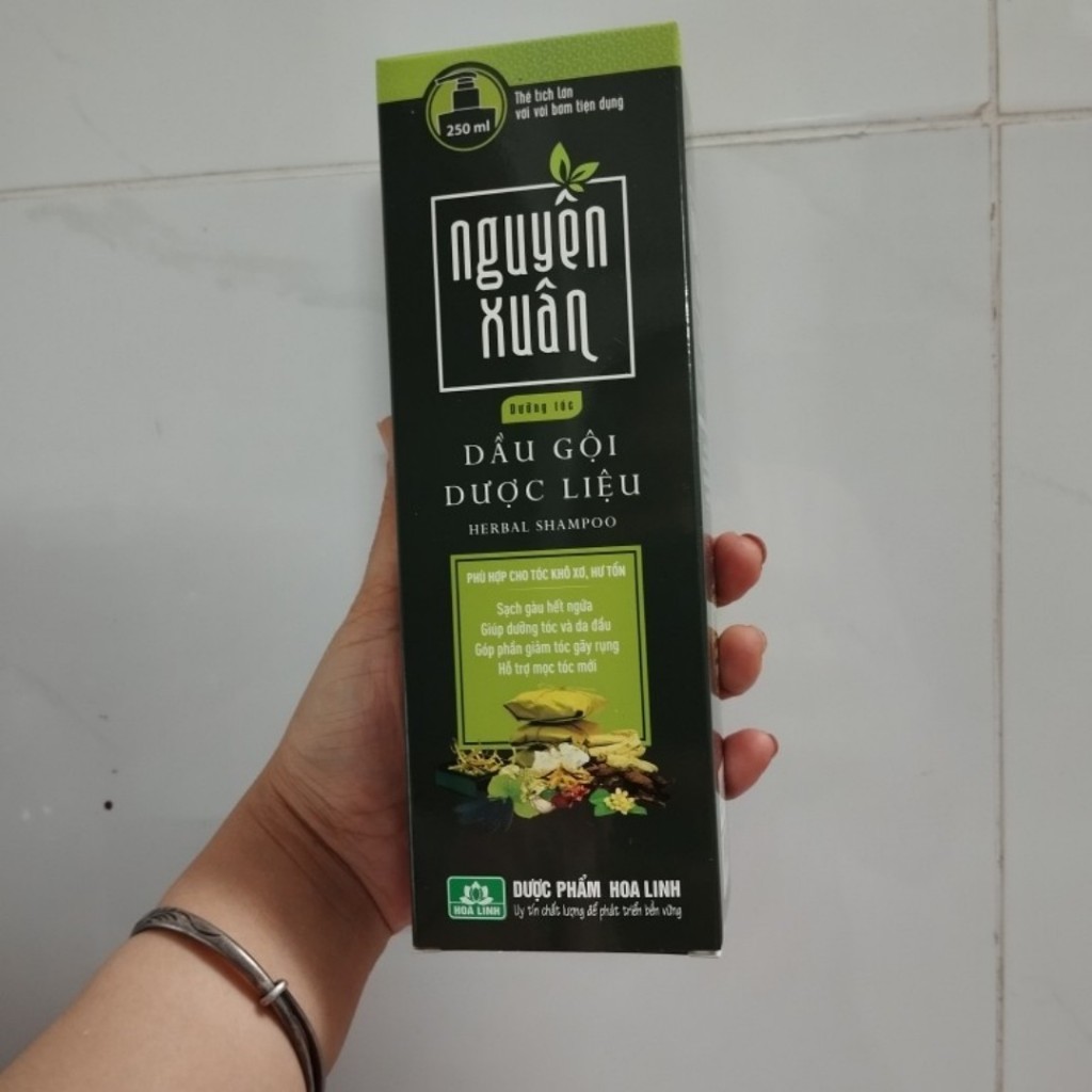 Dầu Gội Dược Liệu Nguyên Xuân Xanh Dưỡng Tóc hết rụng, hết khô xơ, gàu ngứa