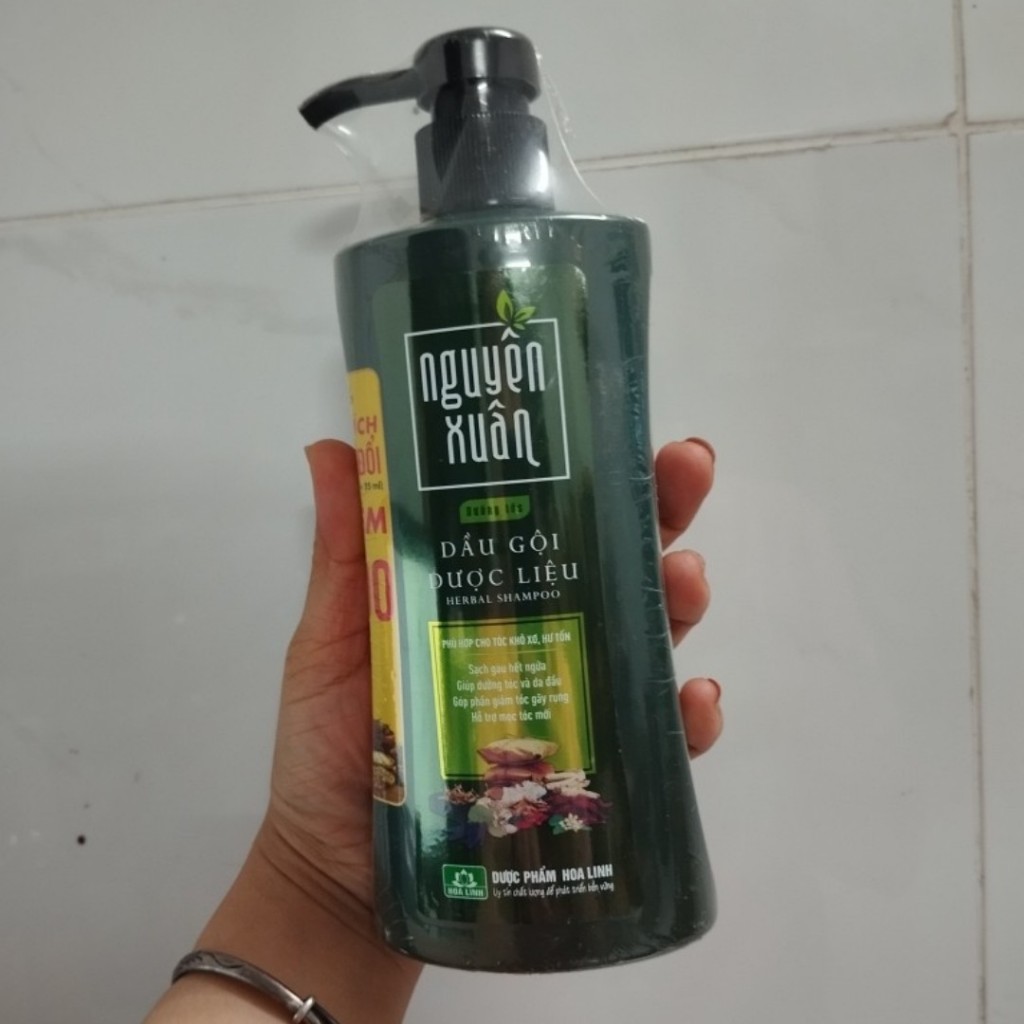 Dầu Gội Dược Liệu Nguyên Xuân Xanh Dưỡng Tóc hết rụng, hết khô xơ, gàu ngứa