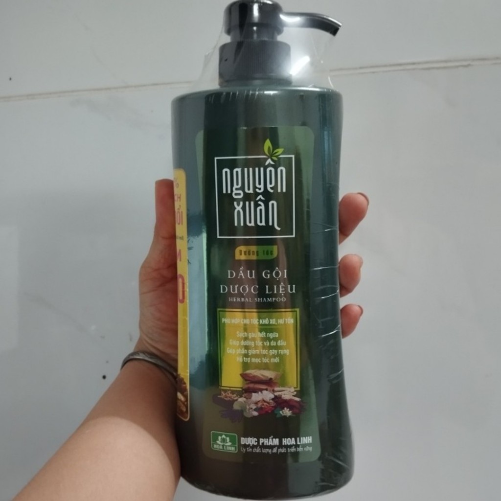 Dầu Gội Dược Liệu Nguyên Xuân Xanh Dưỡng Tóc hết rụng, hết khô xơ, gàu ngứa