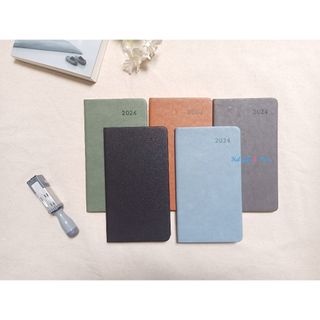 Sổ tay a6 2024 bìa cứng . sổ a6 phong cách nhật. sổ kế hoạch tuần 2024