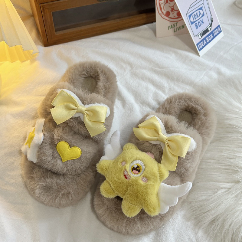 Dép lông CuTe Kèm Thú Bông