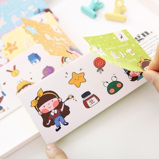 Miếng Dán Sticker hoạt hình trang trí - cô gái girl đáng yêu