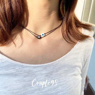 Vòng cổ 2 mắt quỷ thuỷ tinh - Evil Eye