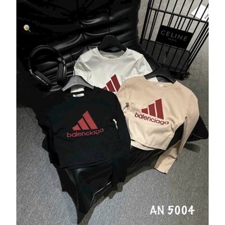 Áo thun tay ngắn in logo 3 sọc tam giác MS0045
