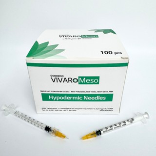 10 đầu kim tiêm meso 34G 4mm VIVARO Hàn Quốc cao cấp tiêm meso tiêm PRP tiêm tinh chất tiêm căng bóng