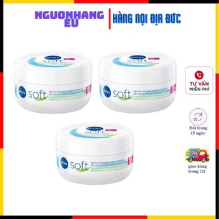 Kem dưỡng ẩm,Cấp Ẩm Nivea Soft Đức  giảm khô da viêm da tạo độ ẩm chống nẻ da mịn màng 200ml & 375ml