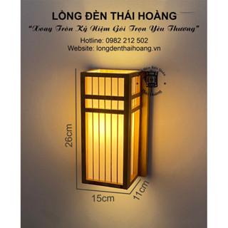 Đèn treo tường phong cách cổ điển ( Gỗ tự nhiên) THT17