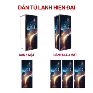 Decal dán tủ lạnh CHỦ ĐỀ SKY MOON - THUTHAODECOR