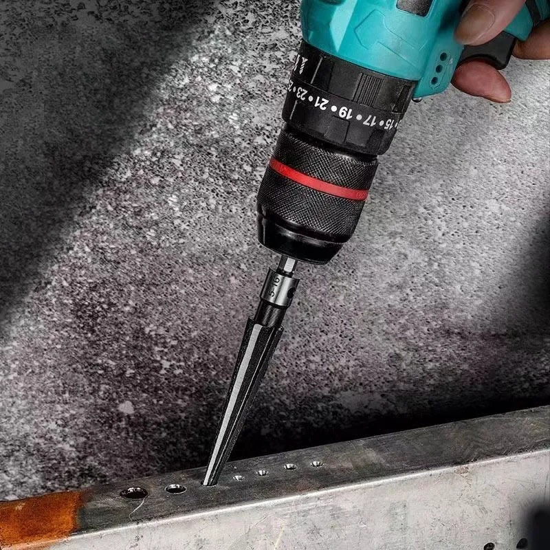 Mũi khoan doa lỗ hai chế độ dùng cho máy khoan và khoan tay chất thép HSS độ cứng cao doa lỗ trên sắt thép dễ dàng