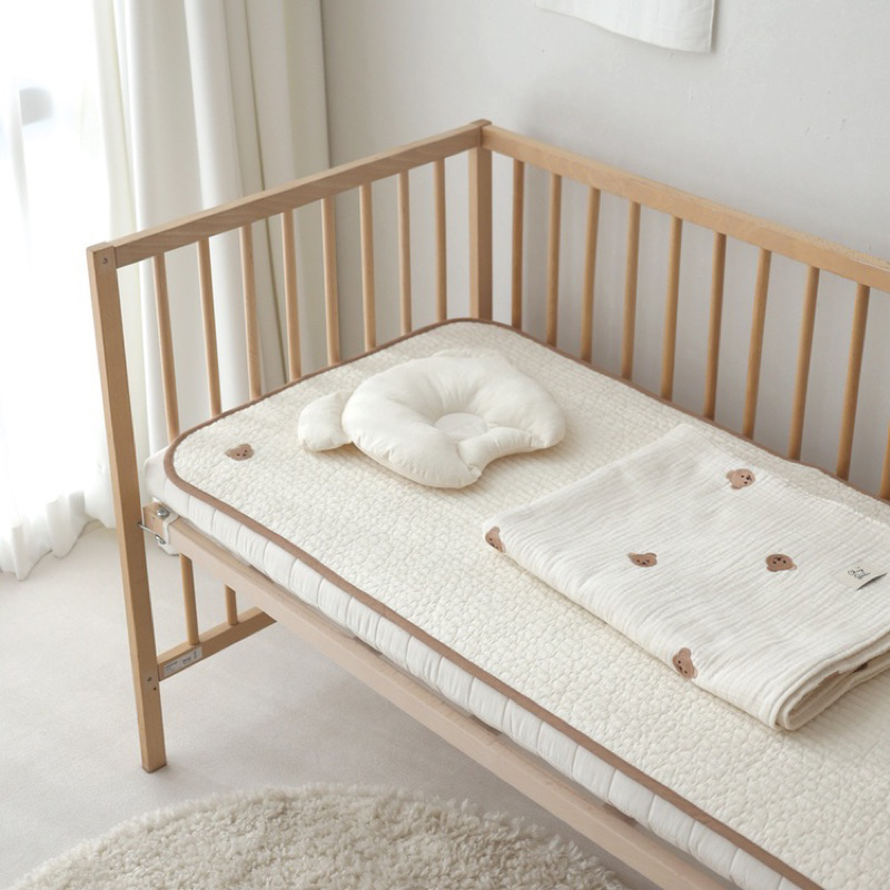 Thảm Lót Mỏng Chần Bông organic Chính Hãng Chezbebe - made in Korea