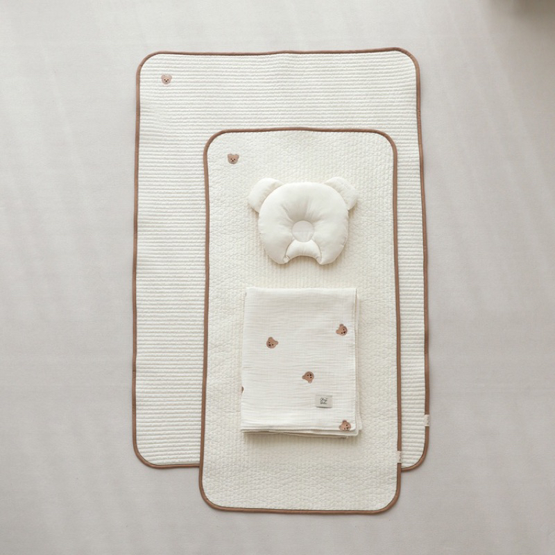 Thảm Lót Mỏng Chần Bông organic Chính Hãng Chezbebe - made in Korea