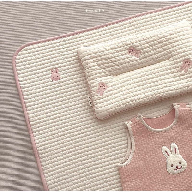 Thảm Lót Mỏng Chần Bông organic Chính Hãng Chezbebe - made in Korea