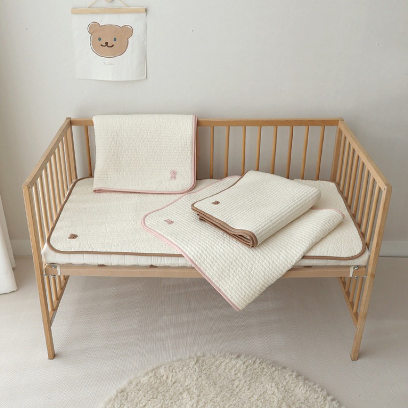 Thảm Lót Mỏng Chần Bông organic Chính Hãng Chezbebe - made in Korea