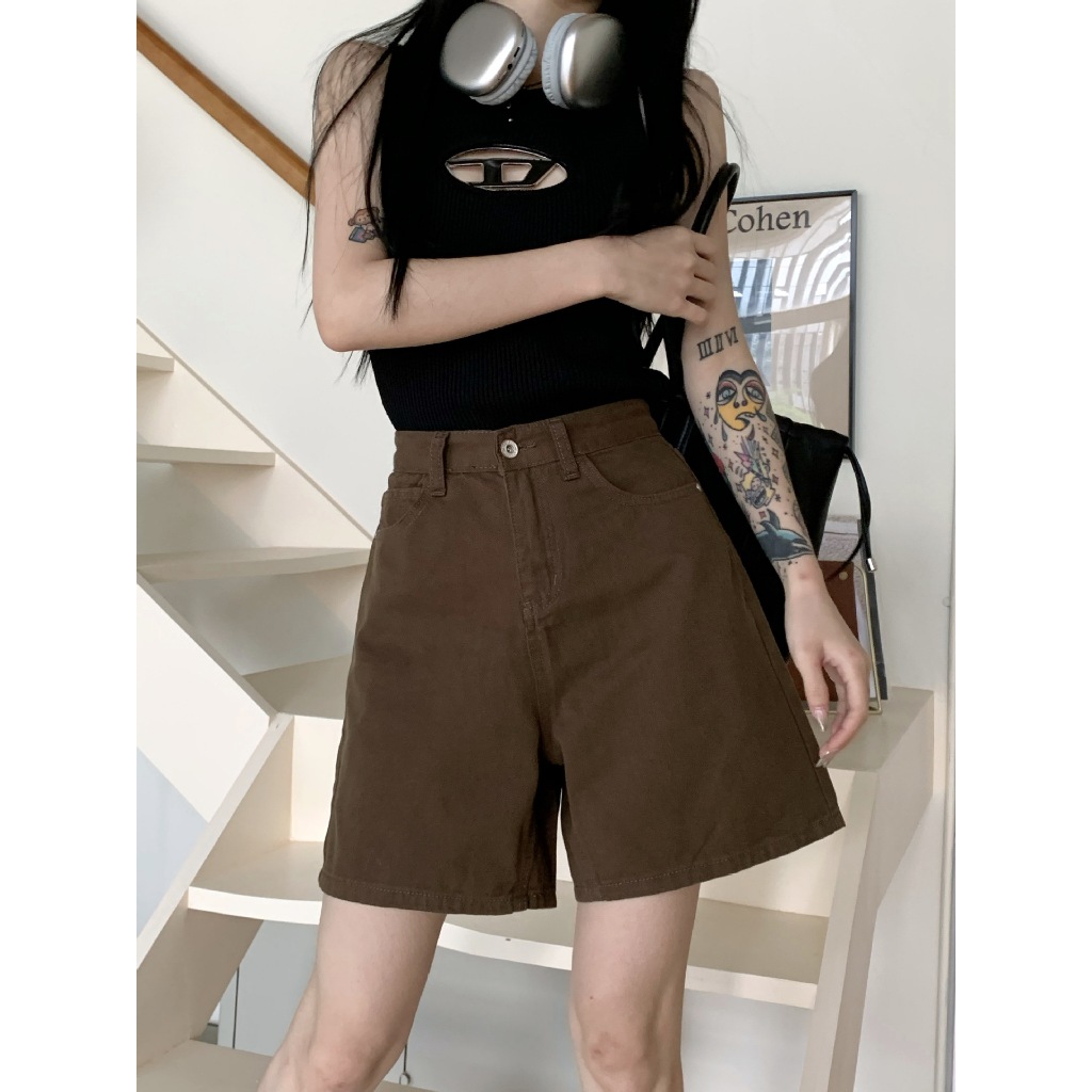 Quần Short Nữ Hàn Phong Cách Ống Rộng, Co Dãn Thoải Mái và Tự Tin LOVENA QN19