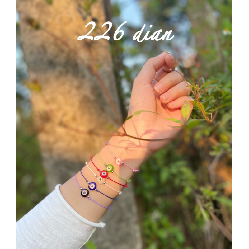 Vòng tay nam, nữ mắt quỷ waterproof