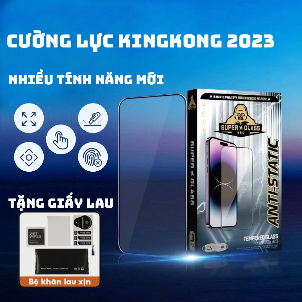 Kính cường lực KingKong full dòng VIVO y12s y20 y20s y21 y21s y332 y16 u10 y12 y15 y17 y22s v23 v20 v15 v19 v21...|OPKEM