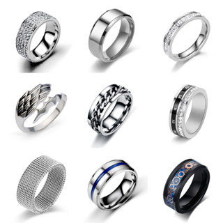 Nhẫn Titan Nam Phong Cách Tối Giản – Nhẫn Trơn Basic Thời Trang Hàn Quốc, Không Đen Không Gỉ, Đeo Tay Cực Đẹp