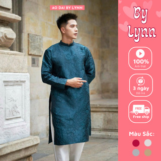 Áo dài cách tân nam 💖𝐅𝐑𝐄𝐄 𝐒𝐇𝐈𝐏💖Áo dài nam cách tân chất liệu gấm vân hoa 4 màu hiện đại trẻ trung - Áo dài nam đẹp