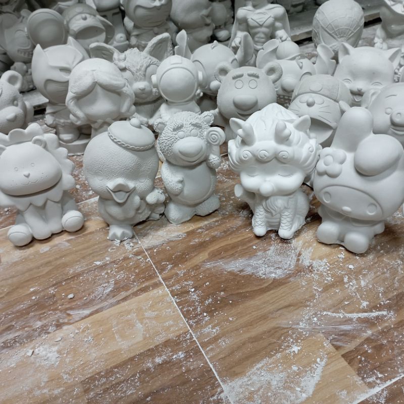 Tượng tô màu 16_22 cm cỡ mới