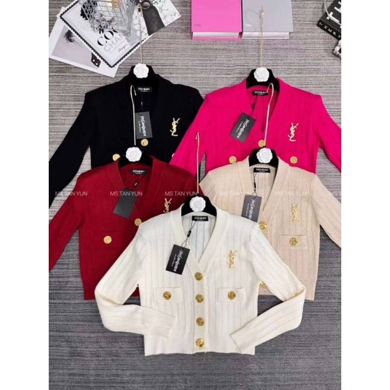 Áo len khuy đồng kèm tag hàng QC L1