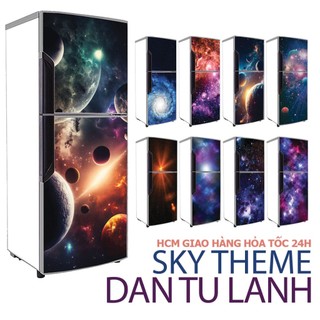 Decal dán tủ lạnh chủ đề sky moon - thuthaodecor