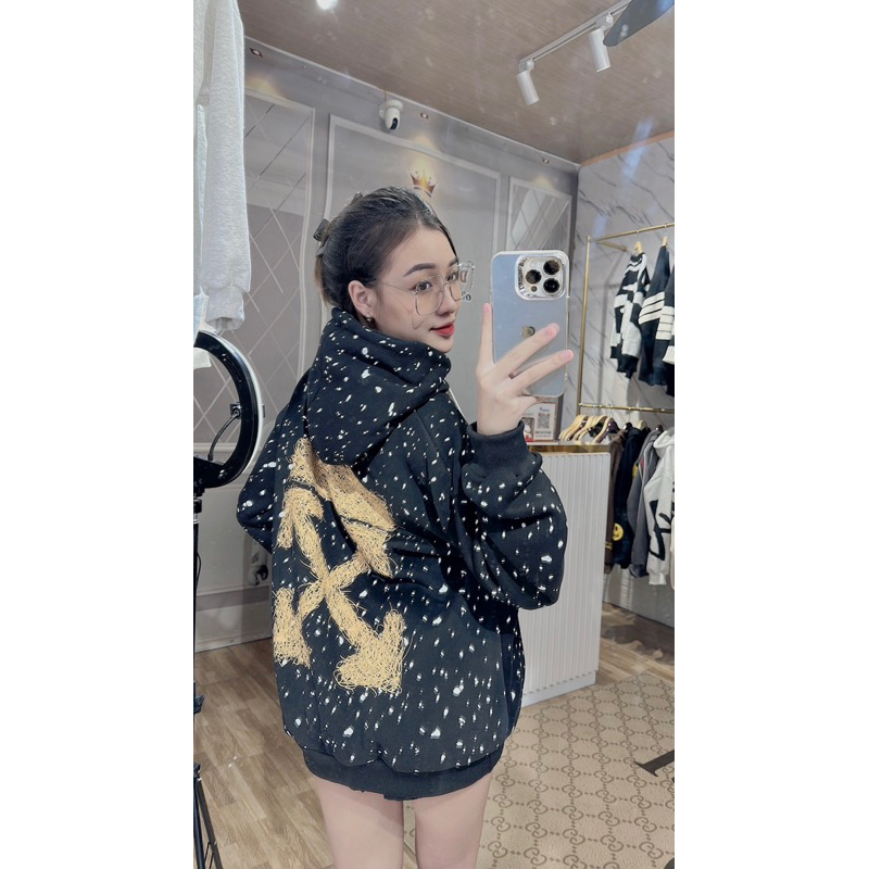 Áo hodies OFF in 2 mặt sc