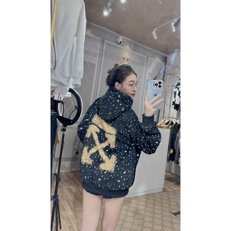 Áo hodies OFF in 2 mặt sc