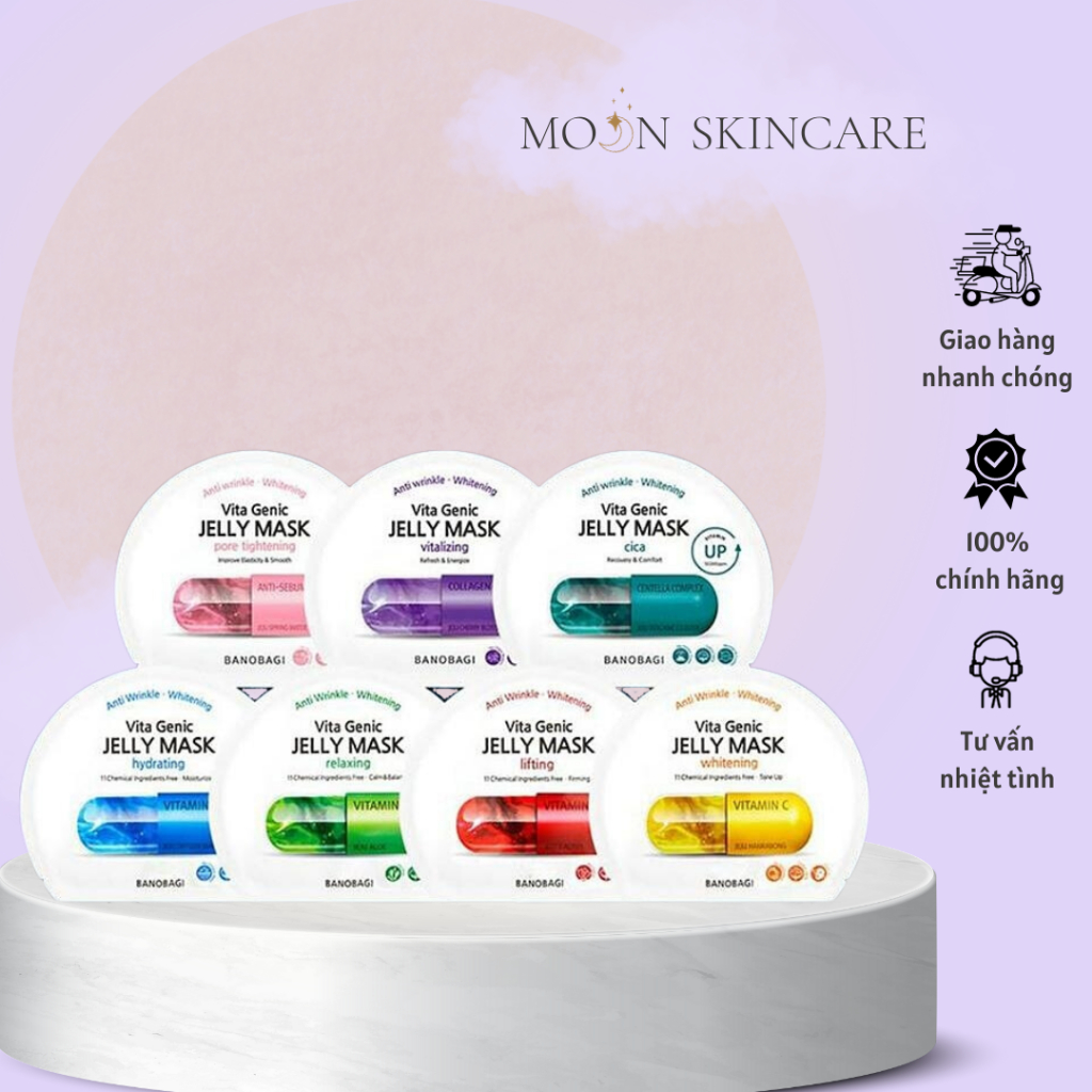 Mẫu Thường - Mặt Nạ Banobagi Vita Genic Jelly Mask Hàn Quốc Lẻ 1 Miếng