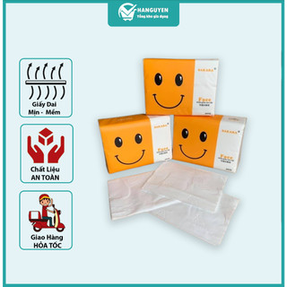 Thùng 30 gói giấy ăn mặt cười SAKARA mặt cười 1 tờ 4 lớp mềm dai không bụi giấy lau an toàn cho sức khoẻ