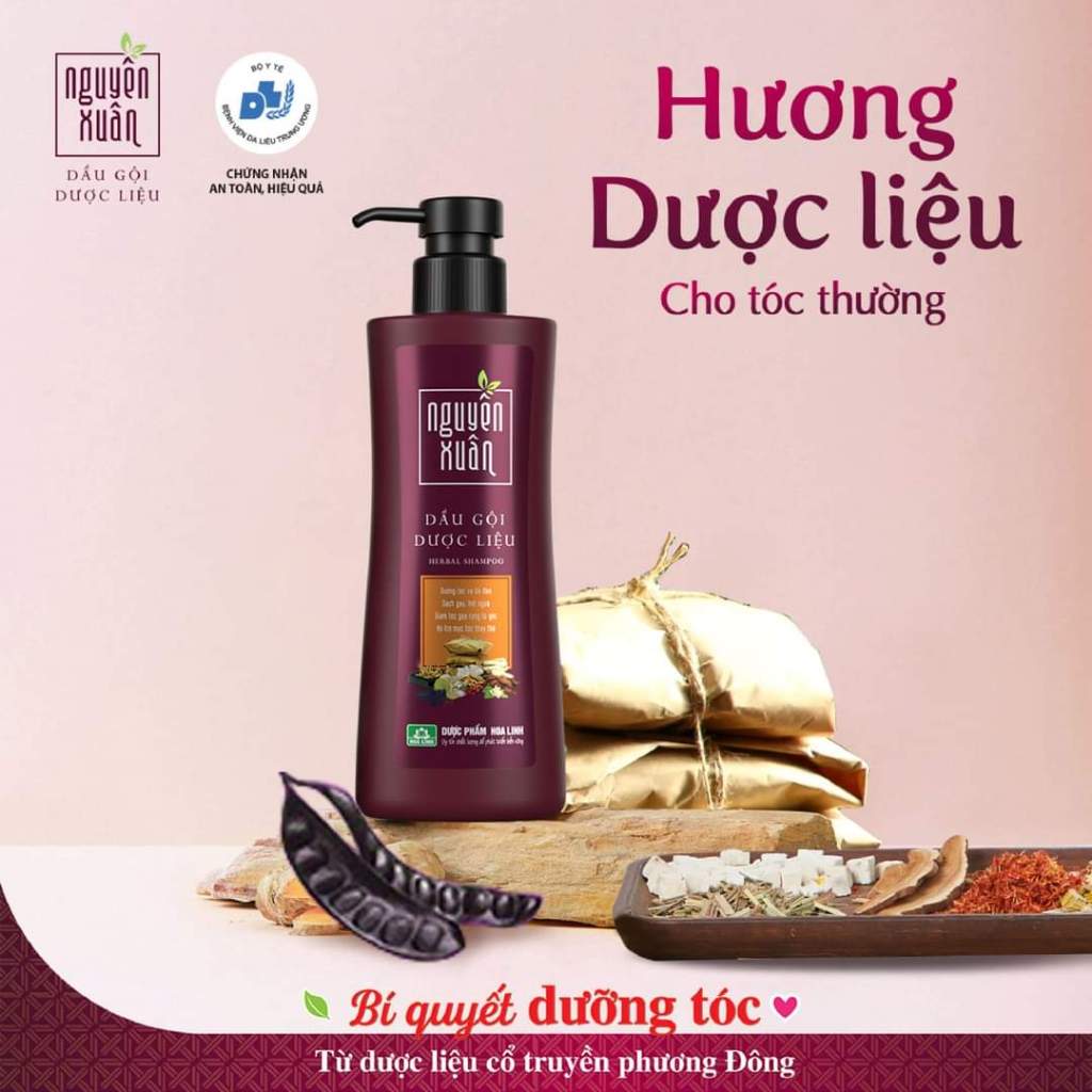 Dầu Gội Dược Liệu Nguyên Xuân Đỏ dành cho tóc thường
