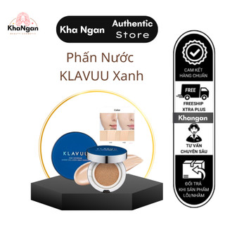Phấn Nước Cao Cấp KLAVUU BLUE PEARLSATION CUSHION High Coverage Marine Collagen Aqua Cushion SPF50+ PA+++