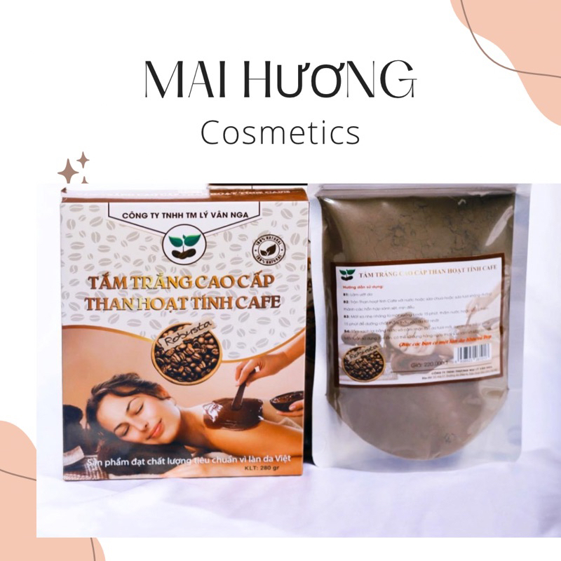 Bột Tắm Trắng Than Hoạt Tính Cafe