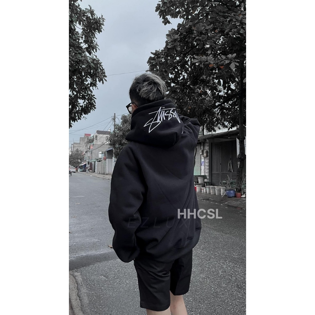 Áo Hoodie , Áo Hoodie Stussy Họa Tiết Basic Phong Cách Hàn Quốc Kiểu Dáng Unisex Nam Nữ Hottrend 2023
