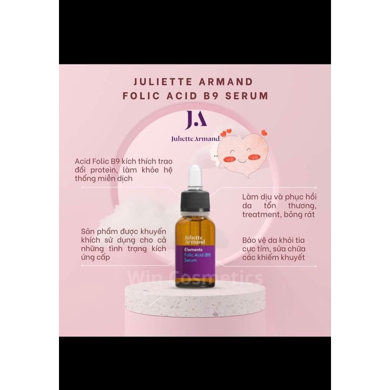 Tinh chất Folic Acid B9 phục hồi da, giảm kích ứng - Folic Acid B9 Serum Juliette Armand