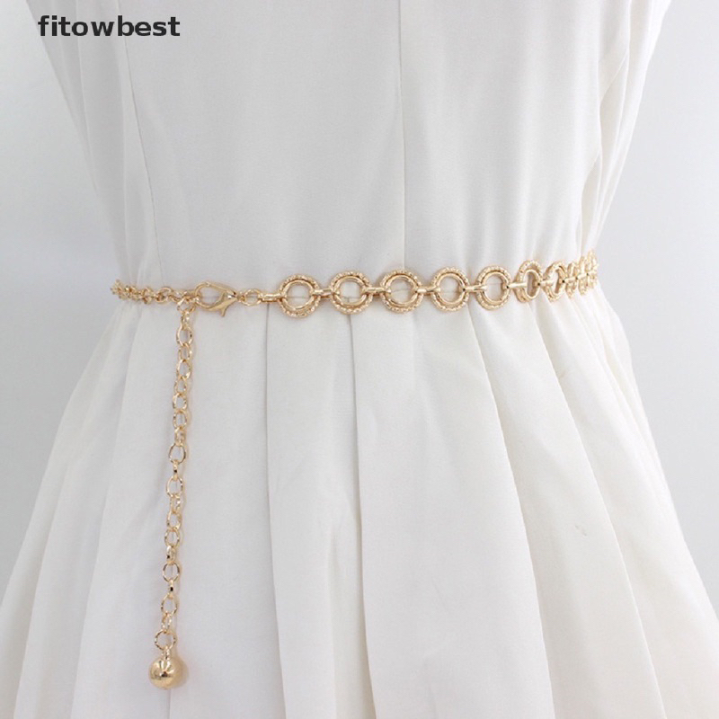 Đai váy dây xích kim loại mảnh điều chỉnh