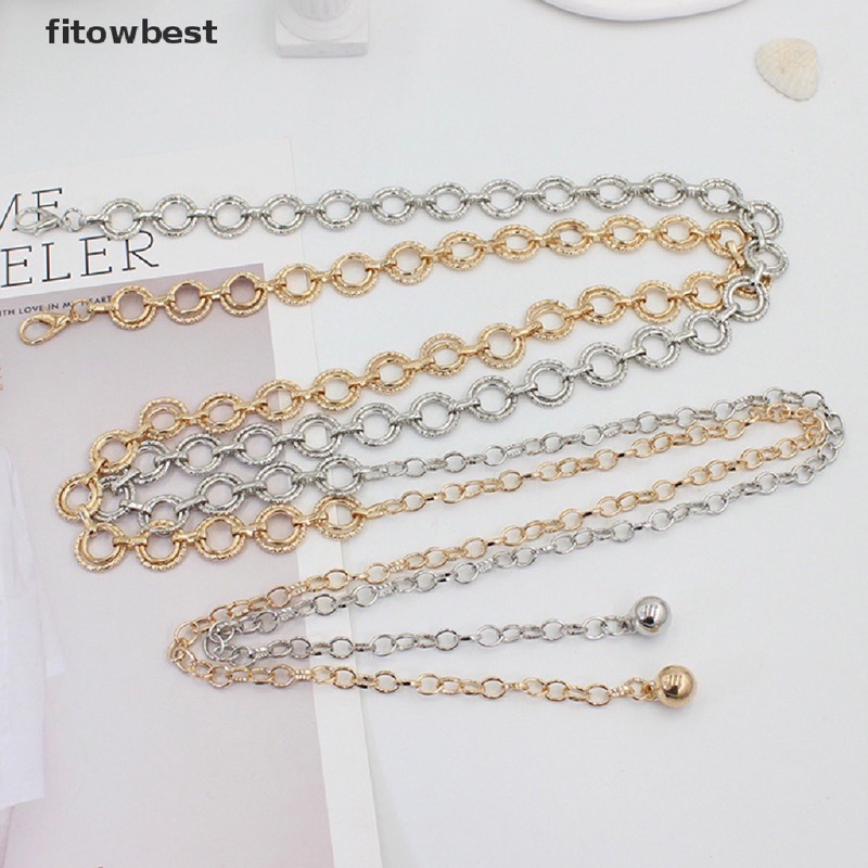 Đai váy dây xích kim loại mảnh điều chỉnh