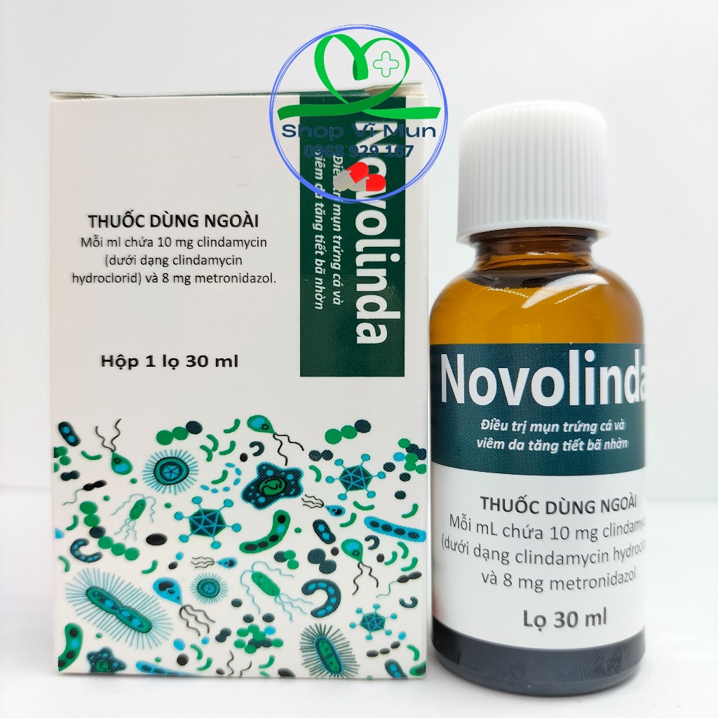 Chấm mụn Novocare chai 30ml - Mụn trứng cá & Viêm da tiết bã nhờn