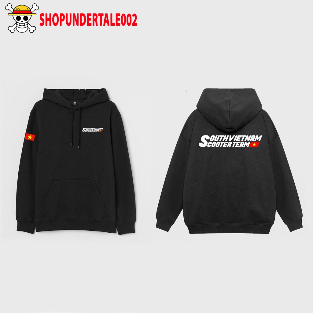 Bộ Áo Khoác + hoodie + áo thun SOUTH VIETNAM SCOOTER TEAM | Áo xe đua Việt Nam| Cộng đồng xe Scooter