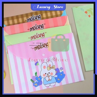 Túi đựng tài liệu a4 molang , bìa sơ mi, bìa hồ sơ - hình dễ thương