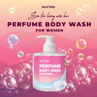  Sữa Tắm Sáng Da Dưỡng Ẩm Giảm Mụn Giảm Thâm Nám NASORA Perfume Body Wash 400ml